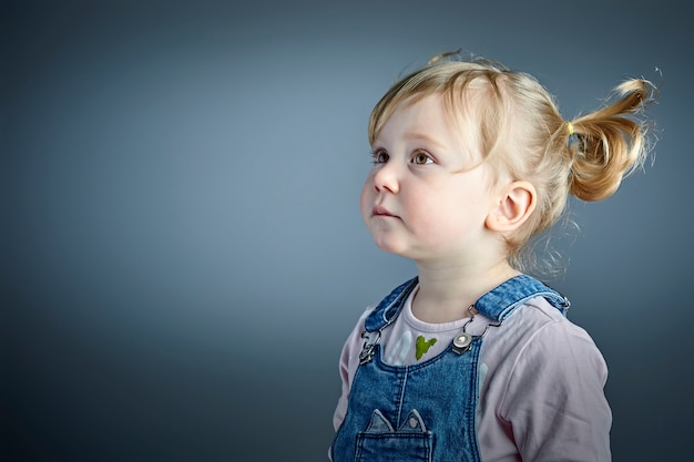 Retrato, de, cute, criança