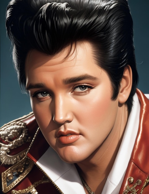 Retrato de Elvis Presley, Rei do Rock and Roll