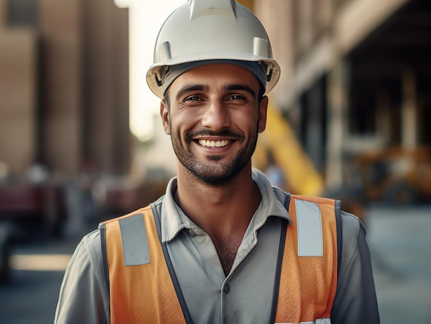 Foto retrato de engenheiro árabe