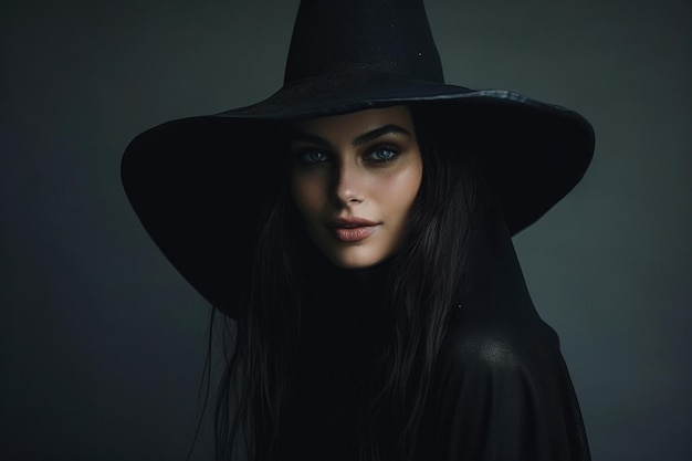 retrato de estúdio de uma bruxa