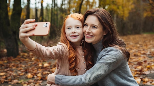 Retrato de família com vibrações de outono