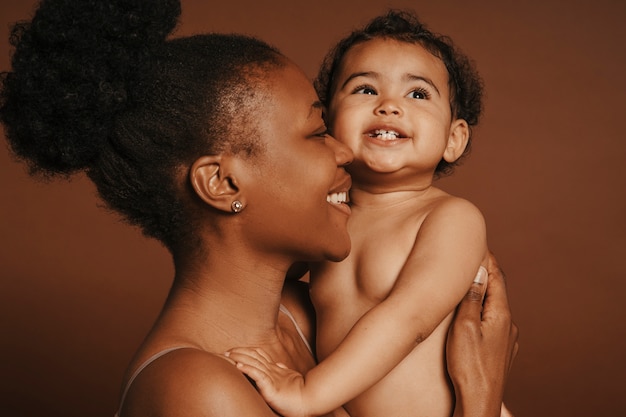 Foto retrato de família negra