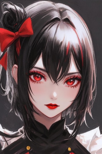 Papel de parede : cara, branco, Preto, retrato, Meninas anime, vermelho,  boca, triste, emoção, roupas, cabeça, legal, menina, beleza, mulher,  senhora, Trevas, traje, Sentido, órgão 2322x1612 - mxdp1 - 84383 - Papel