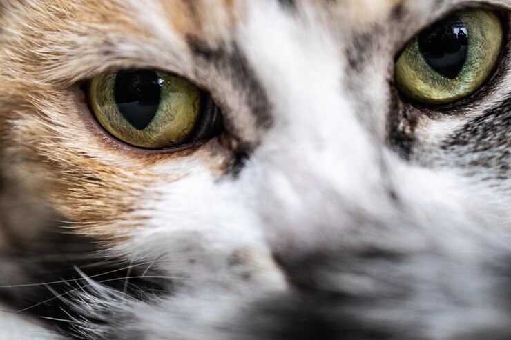 Foto retrato de gato em close-up