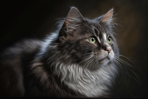 Retrato de gato