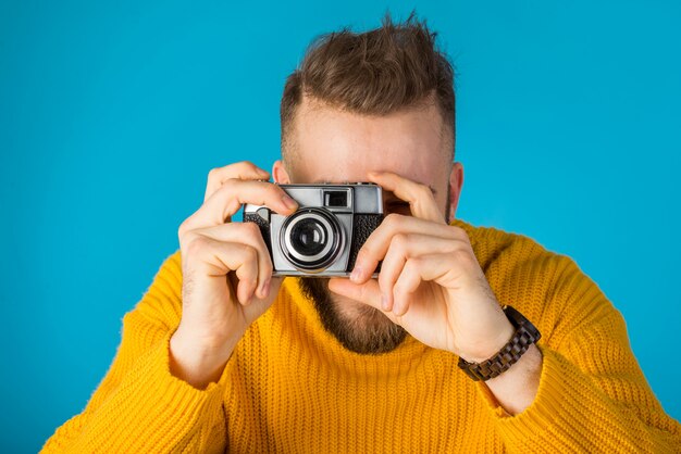 Retrato de homem feliz