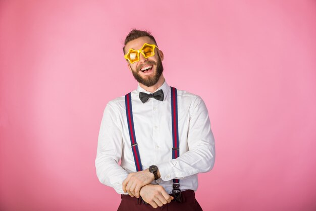 Retrato de homem feliz