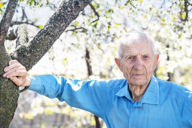 Foto retrato, de, homem sênior