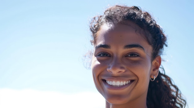 Retrato de jovem atleta afro-americano com luz natural