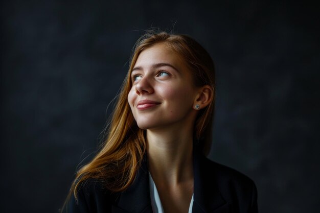 retrato de jovem mulher IA generativa