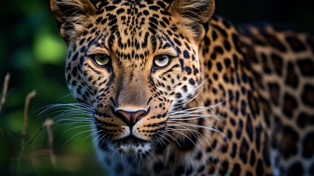 Retrato de leopardo AI Generative