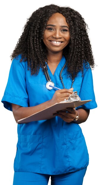Retrato de médico africano