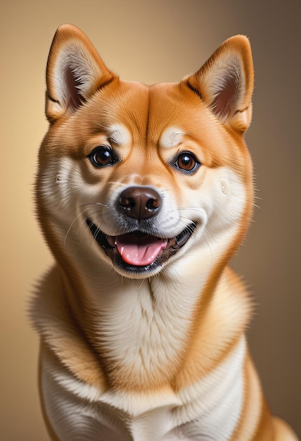 Retrato de meio corpo de Shiba