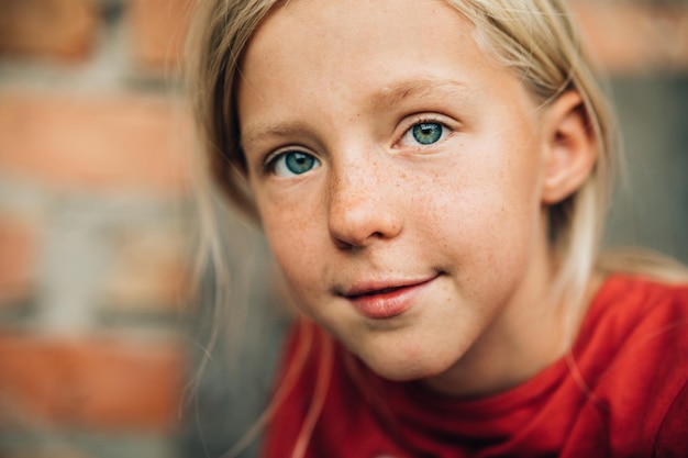 Retrato de menina criança