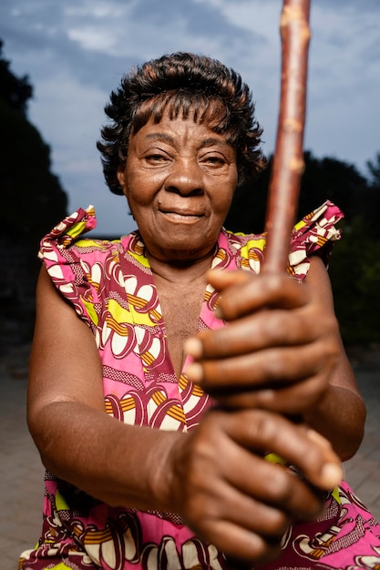 Retrato de mulher africana