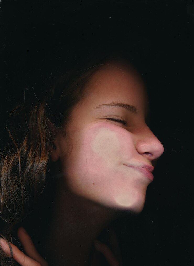 Foto retrato de mulher em close-up