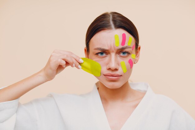 Foto retrato de mulher em um spa de beleza