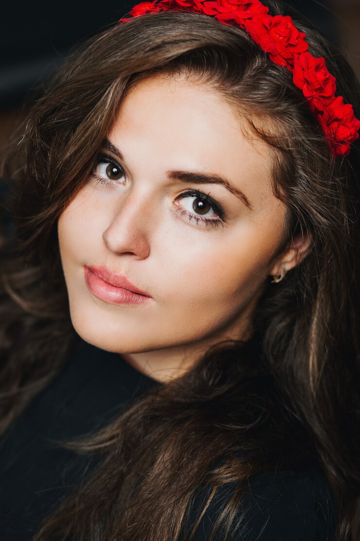 Retrato de mulher morena