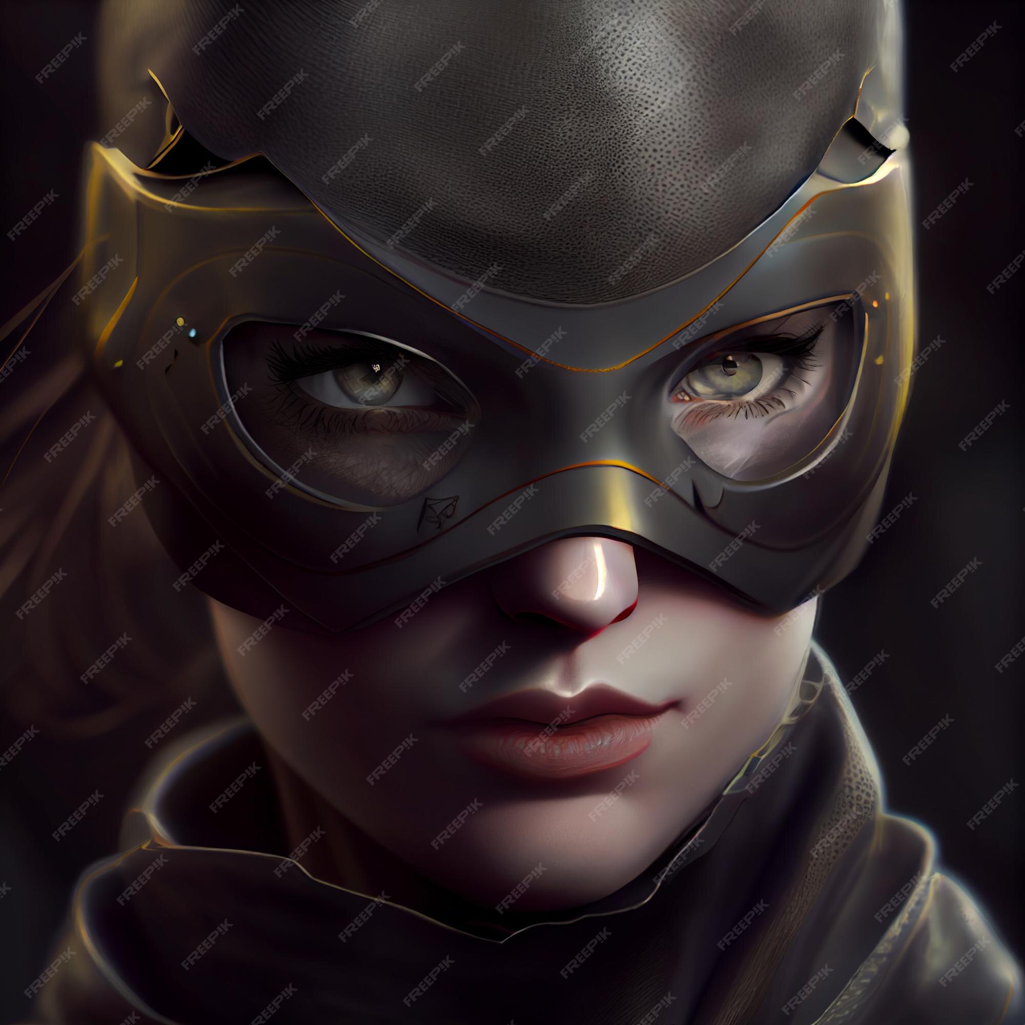 Retrato de mulher super-heroína com ilustração de renderização 3d de  superpoderes