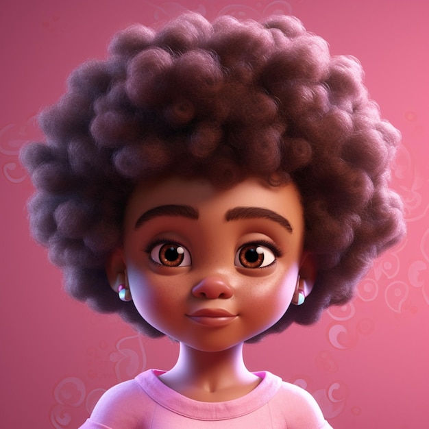 Retrato de Ninos Afroamericanos Cartoon Kinder Kinder Afroamerikaner niedliches Rostro Cara