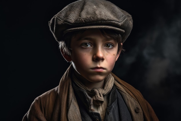 Retrato de Oliver Twist Generate Ai