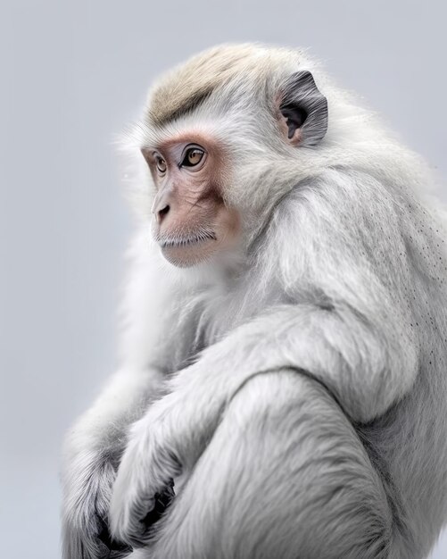 Foto de Macaco Brincalhão Albino e mais fotos de stock de Albino - Albino,  Macaco, Animal - iStock