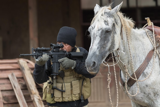 Retrato de soldado ou militar privado