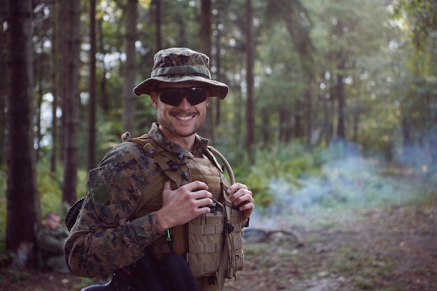 retrato de soldado