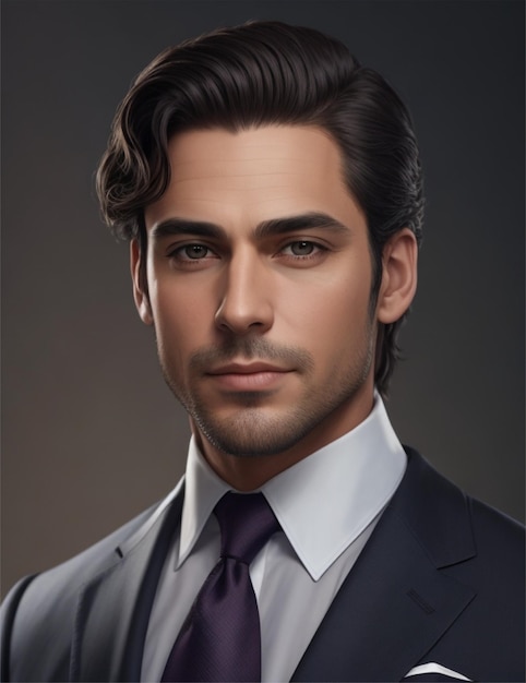 retrato de um advogado masculino bonito