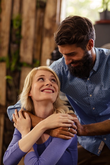 Retrato de um casal adorável