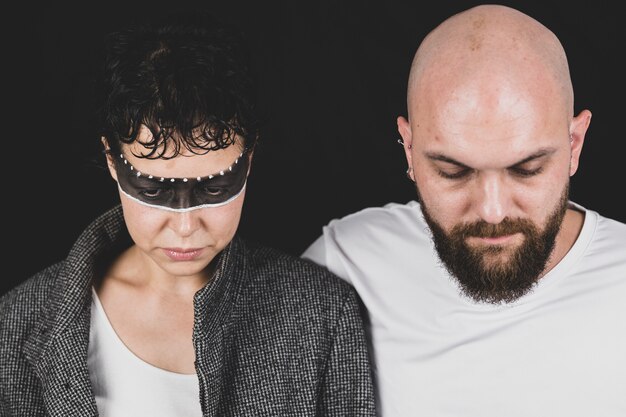 Retrato de um casal apaixonado