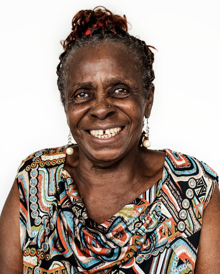 Foto retrato, de, um, congolês, mulher
