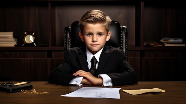 Retrato de um empresário de dez anos