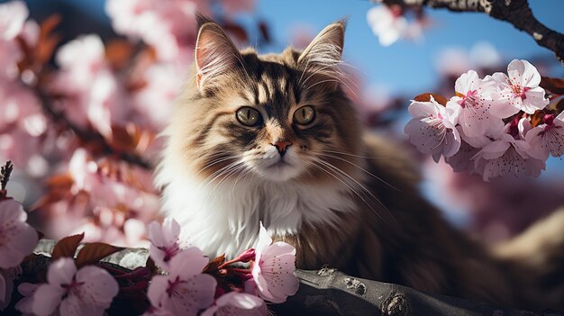 retrato de um gato bonito