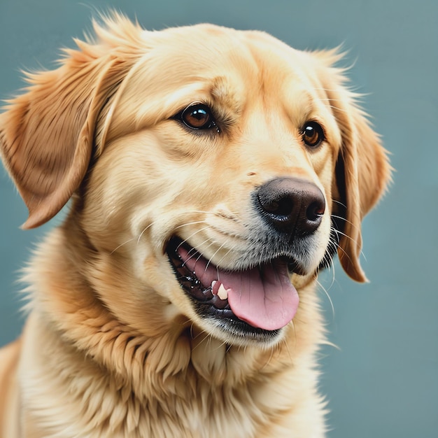 Retrato de um golden retriever