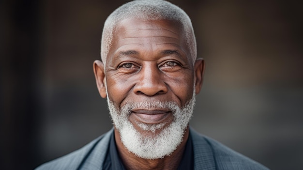 Retrato de um homem afro-americano idoso