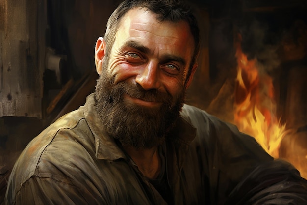 Retrato de um homem sorridente