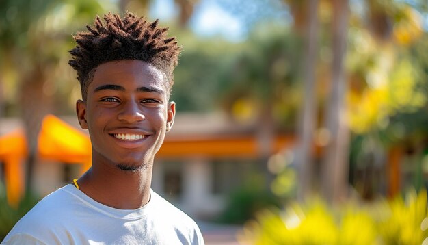 Retrato de um jovem afro-americano