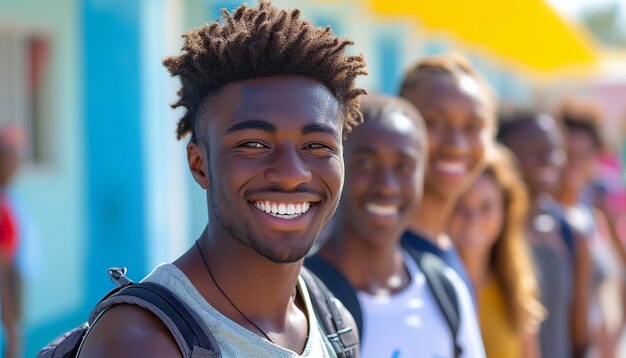 Retrato de um jovem afro-americano