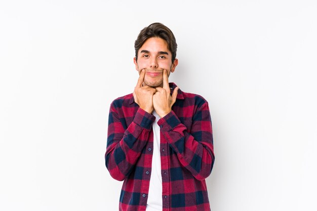 Retrato de um jovem bonito