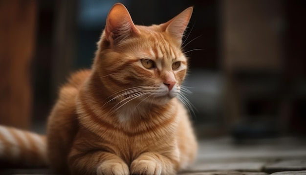 Retrato de um lindo gato de perto