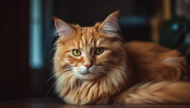 Retrato de um lindo gato de perto