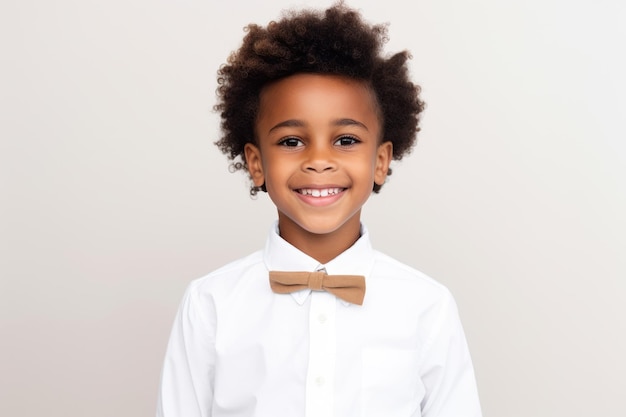 Retrato de um menino afro-americano