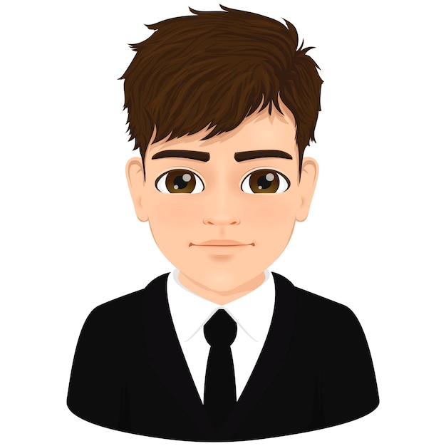 Retrato de um menino do ensino médio ou do ensino médio