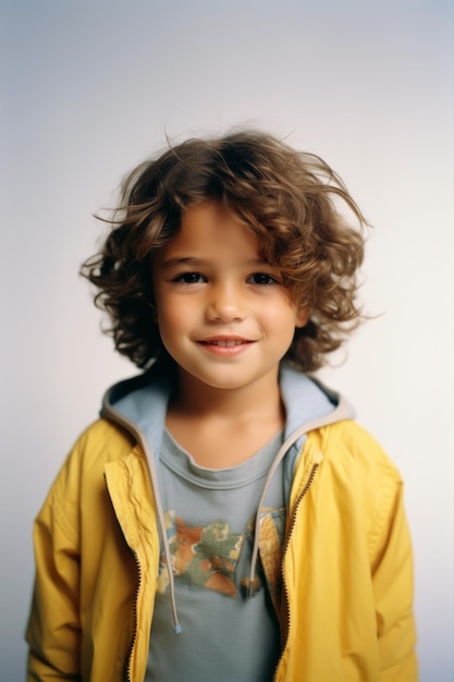 Foto retrato de um menino uma criança sorrindo