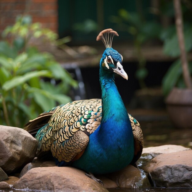 Retrato de um pavão