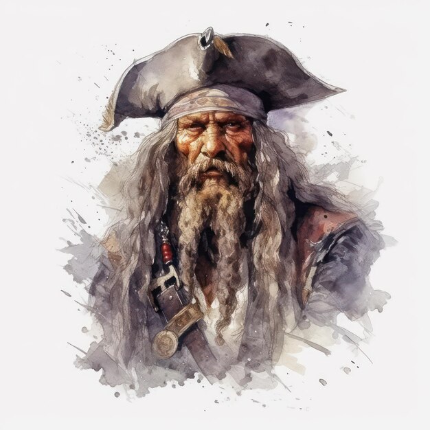 retrato de um pirata