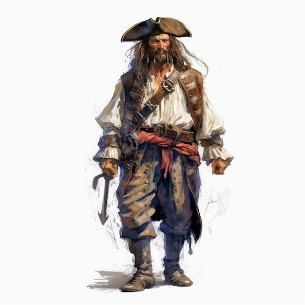 retrato de um pirata