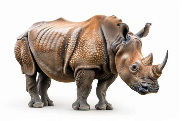 Foto retrato de um rinoceronte