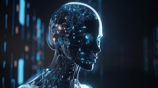 Retrato de um ser cibernético A interseção do humano e da máquina
